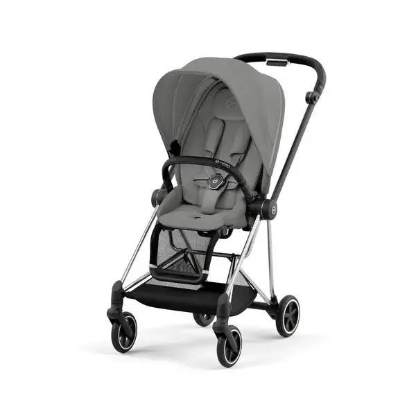 עגלה משולבת Cybex Mios 3 - שלד כרום / ידית שחורה - Image 4