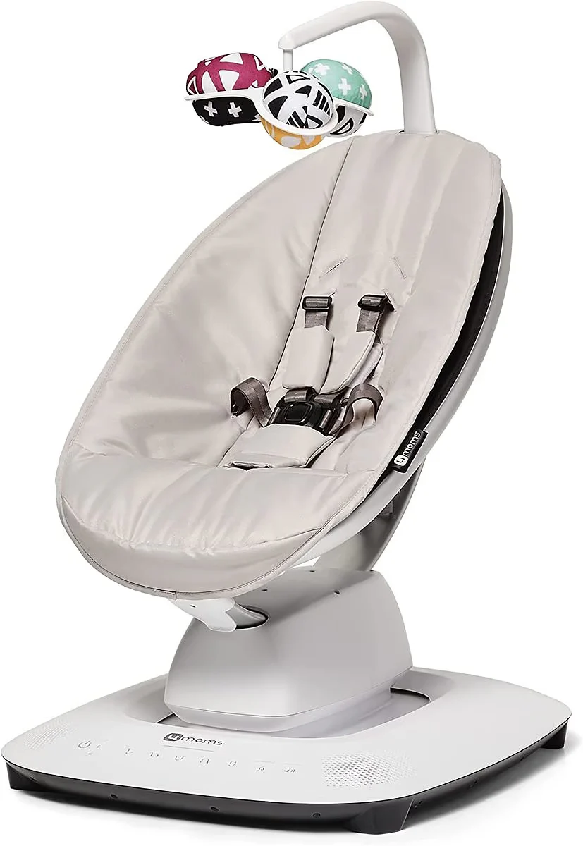 נדנדה לתינוק מפוארת צבע אפור 4MOMS - Image 3