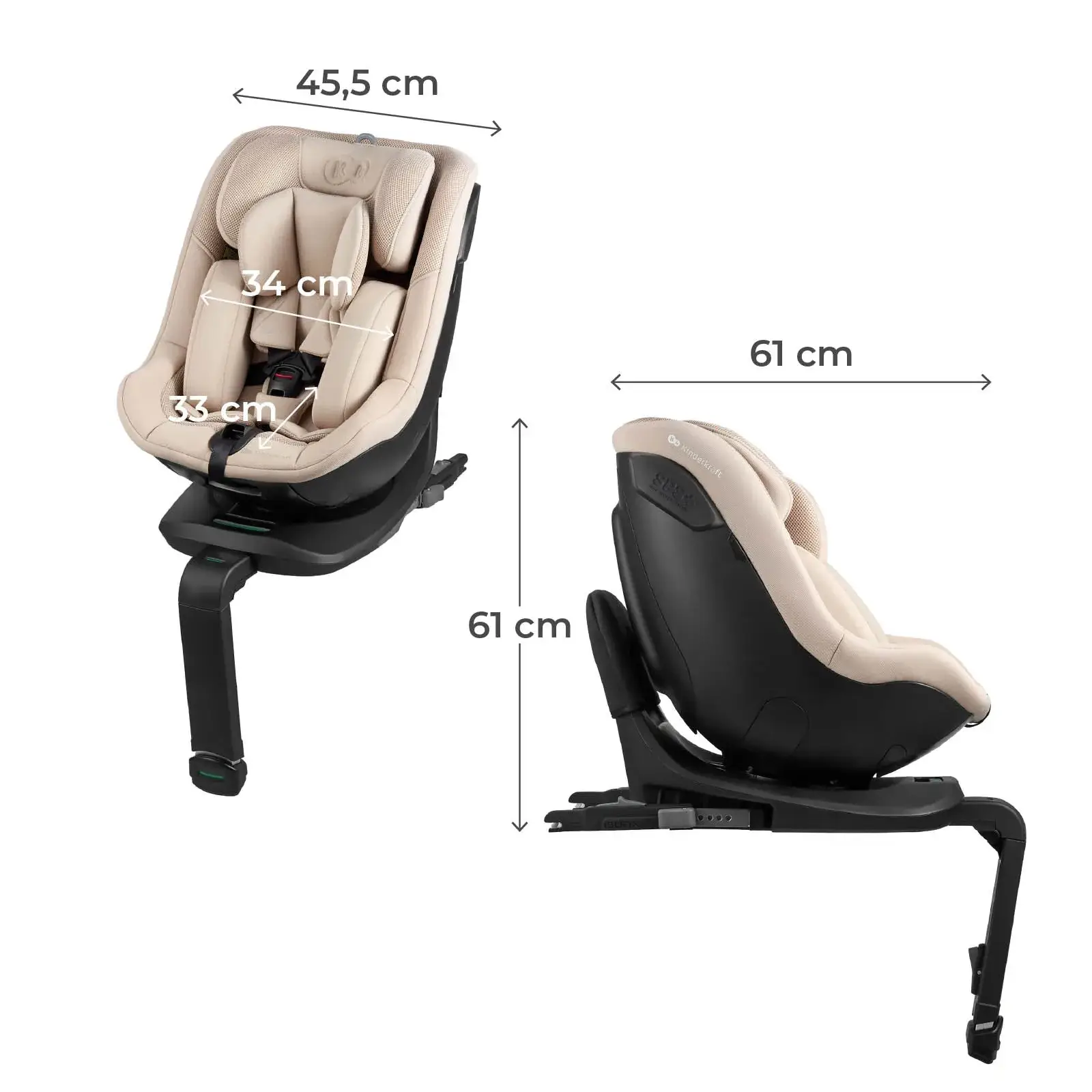 כיסא בטיחות Kinderkraft 360 I-GUARD - מסתובב 360° - Image 30