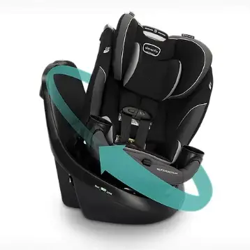 כיסא בטיחות צר במיוחד מסתובב Revolve 360 Slim - Image 3