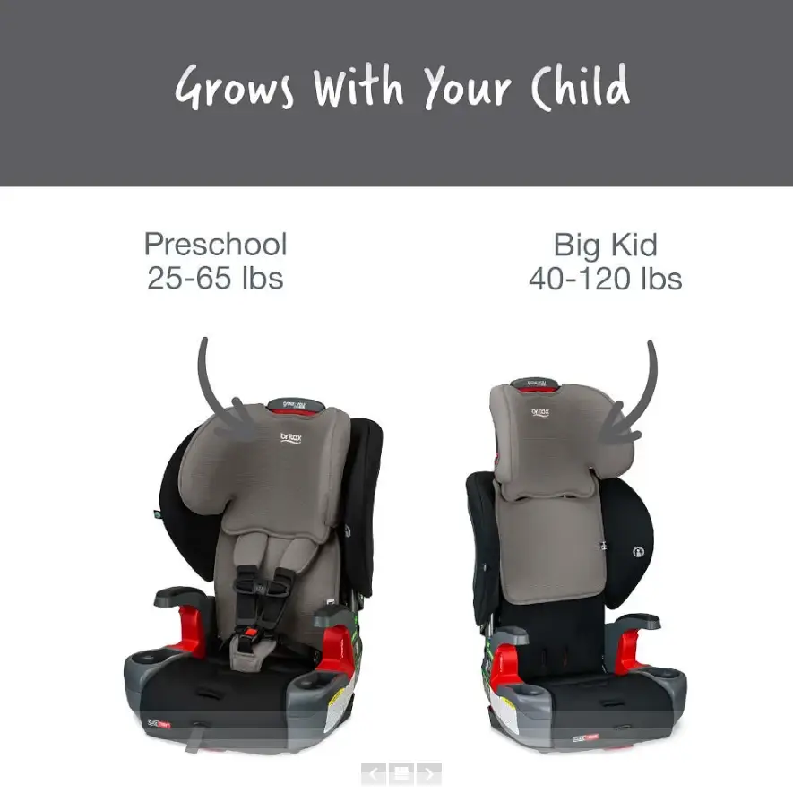 כיסא בטיחות ובוסטר קליקטייט GrowWithYou - שחור - Image 3