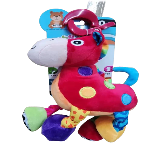 בובת תלייה עם קליפס גירפה אדומה