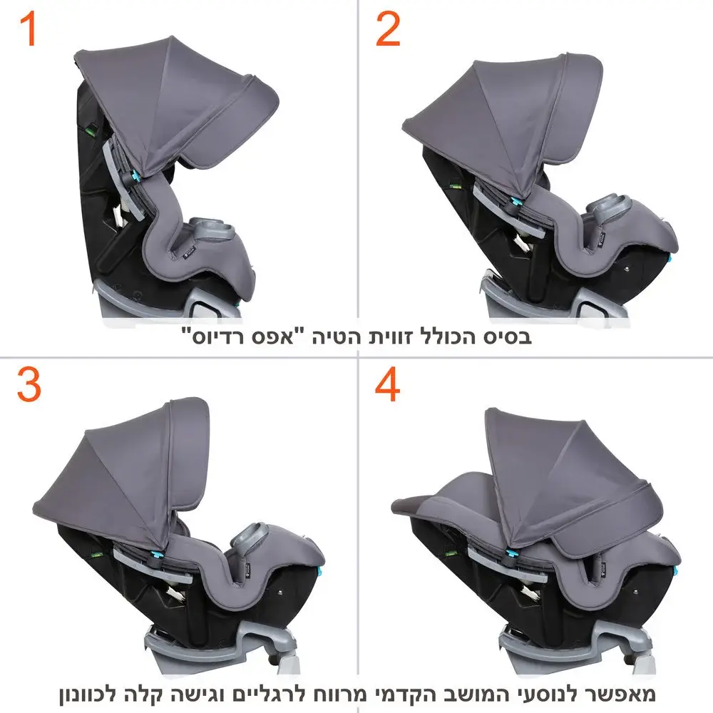מושב ALL IN ONE דגם COVER ME כולל גגון - Image 5