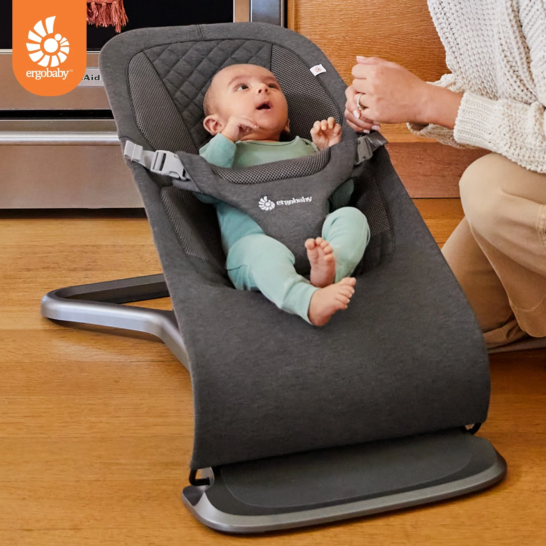 טרמפולינה ergobaby Evolve Bouncer - 3 מצבי גובה - Image 3