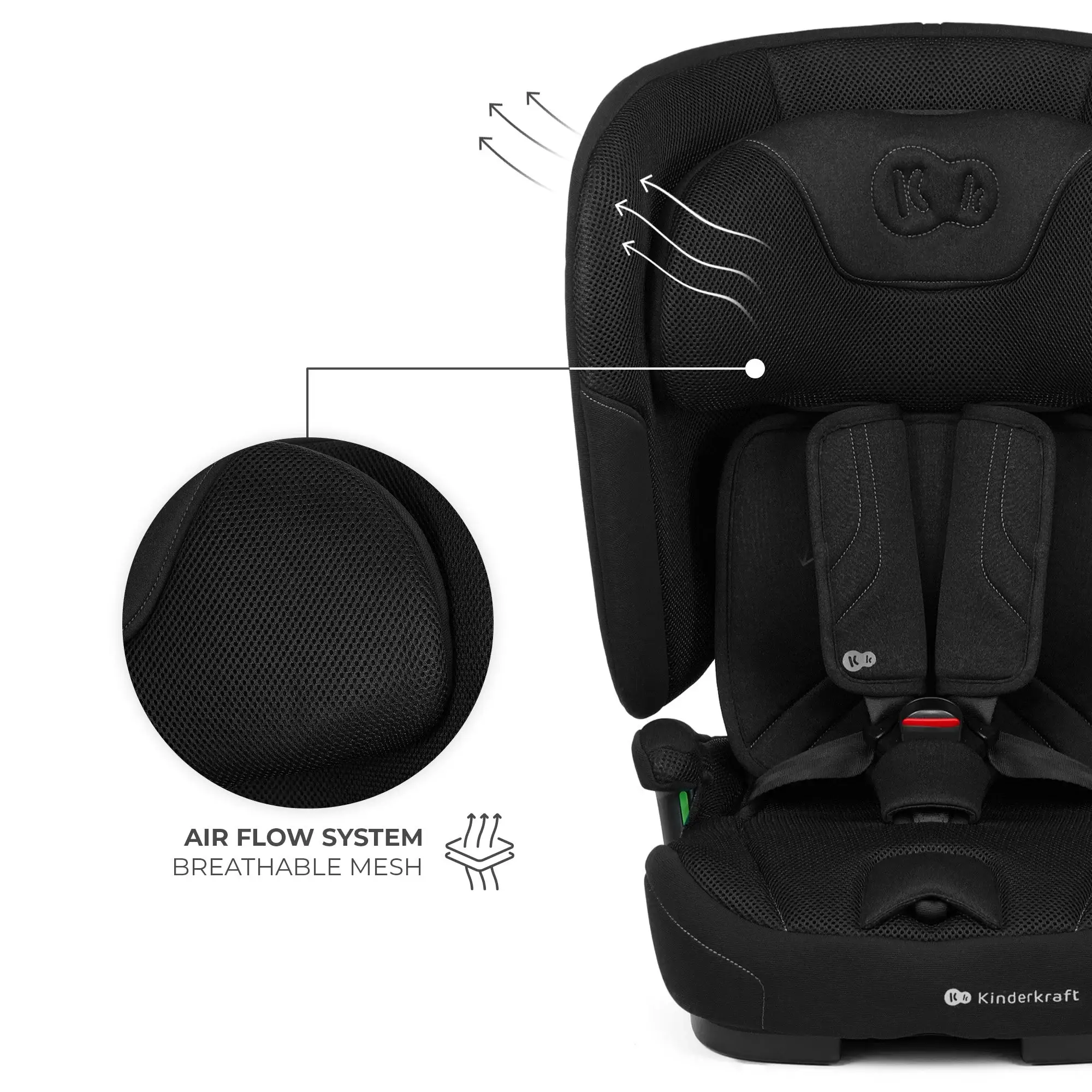 בוסטר רצועות Kinderkraft FIX2GO - גב מתקפל - Image 14