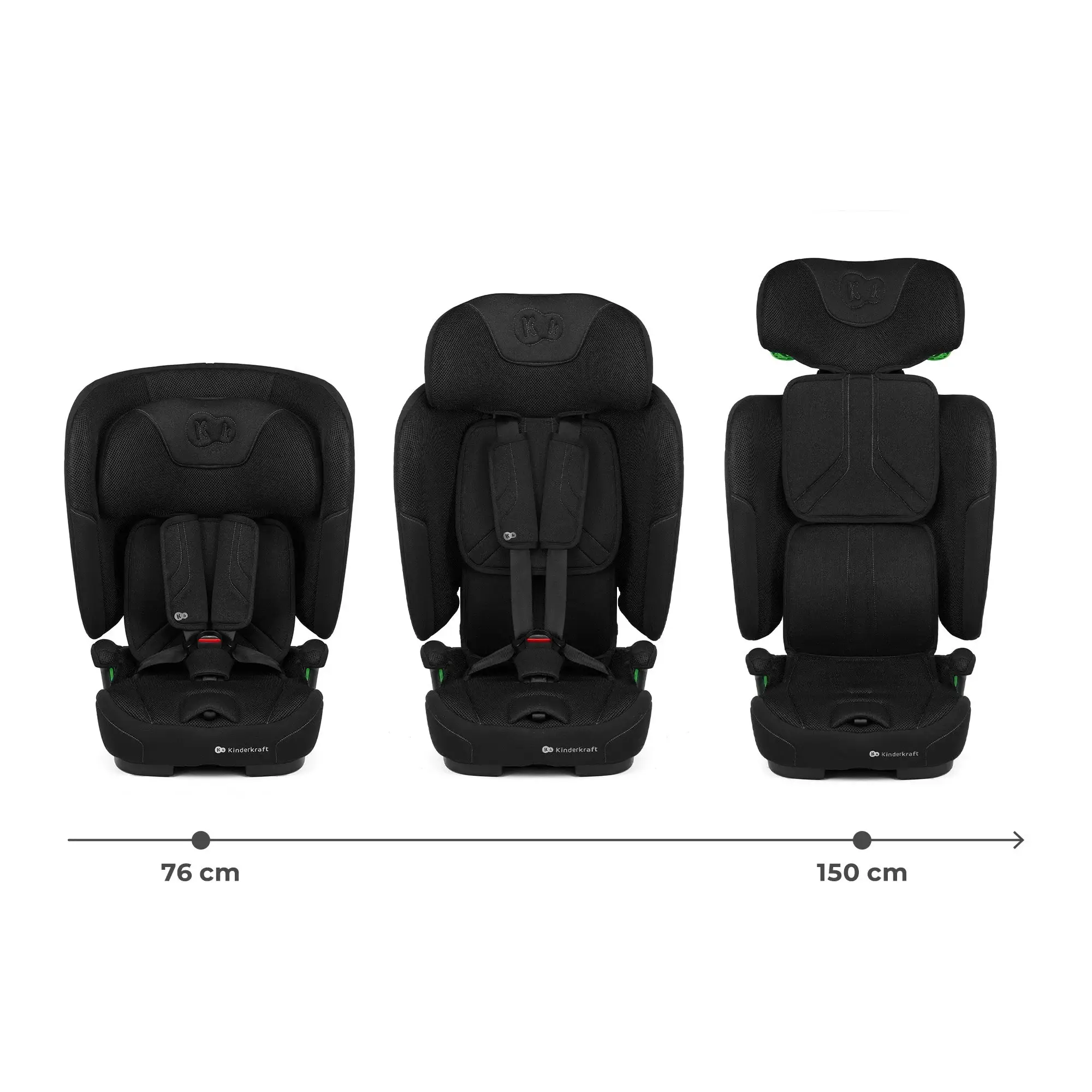 בוסטר רצועות Kinderkraft FIX2GO - גב מתקפל - Image 5