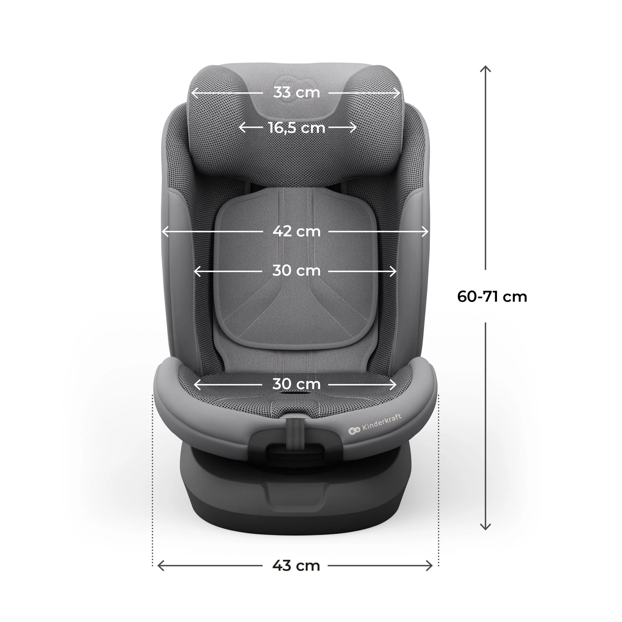 כיסא בטיחות מסתובב I-GROW 2 PRO עם בדים נושמים - Image 8