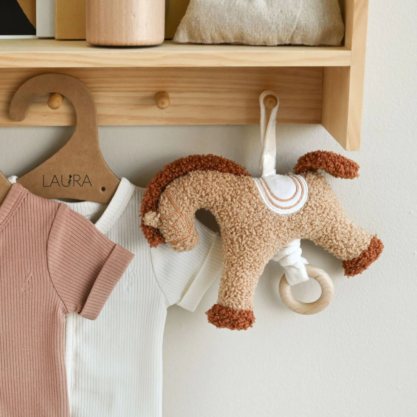 רעשן מנגן טדי Rocking horse - Image 2