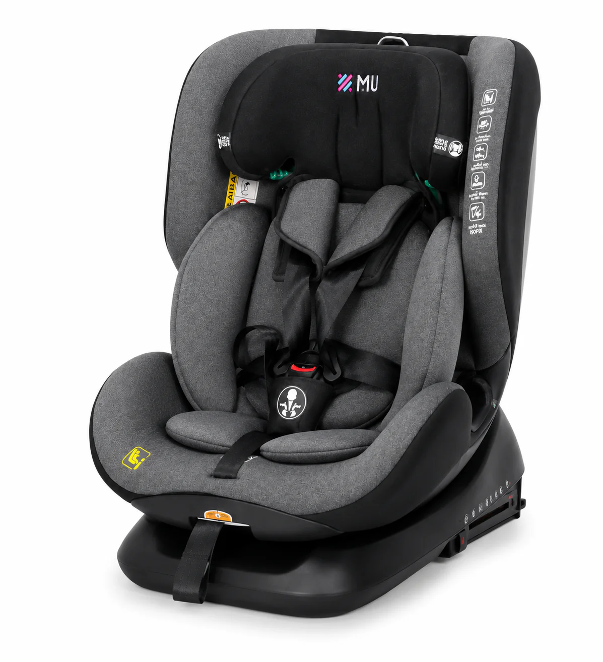 MU כיסא בטיחות מסתובב 360° עם רגלית תמיכה  MCU101