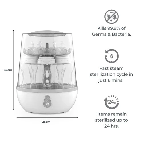 סטריליזטור חשמלי Sterieasy רק 6 דקות של חיטוי מהיר - Image 2