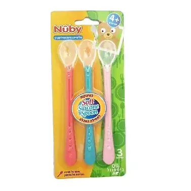 שלישיית כפיות מסיליקון רך Soft Silicone Spoon