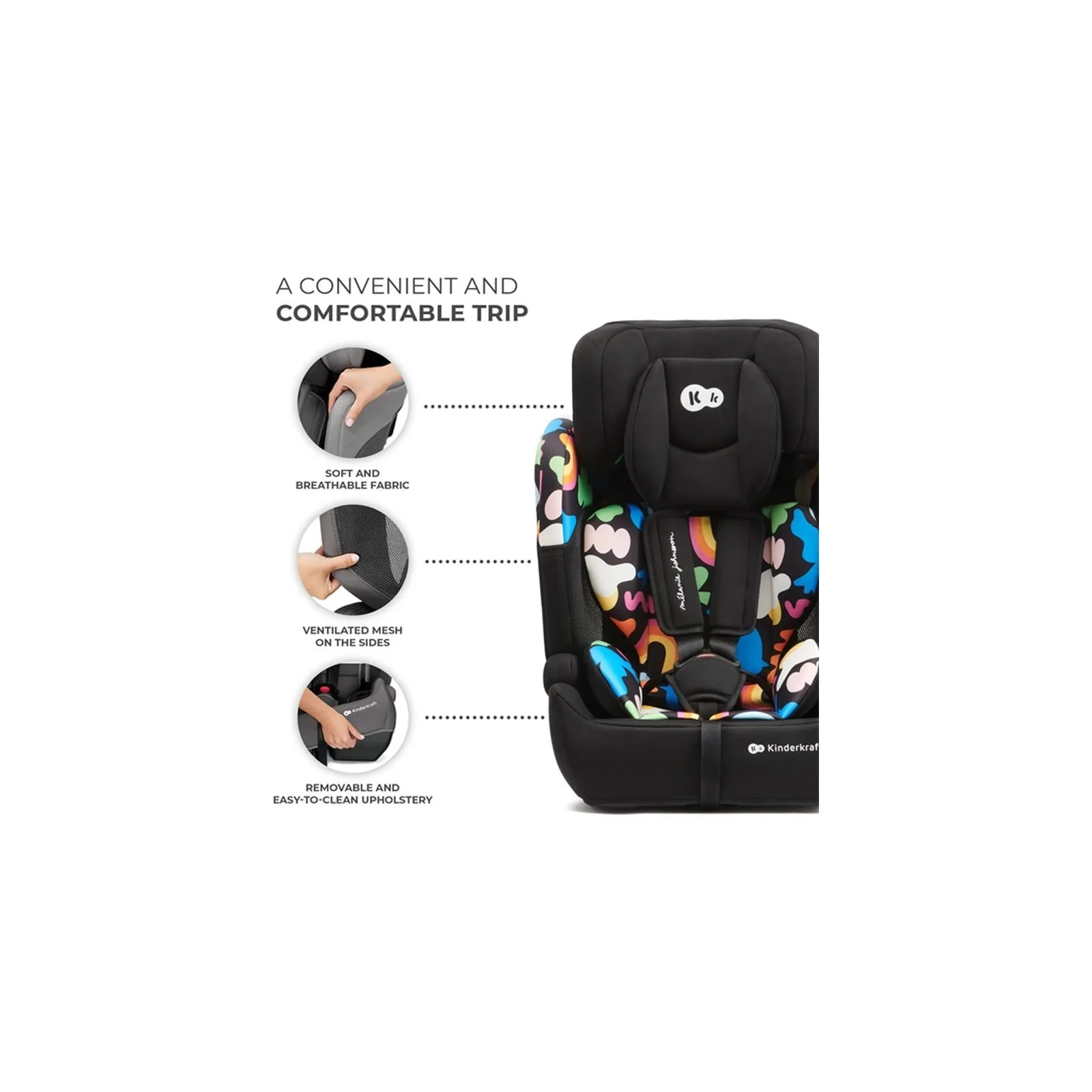 כיסא בטיחות - בוסטר רצועות Kinderkraft COMFORT UP i-Size - Image 20