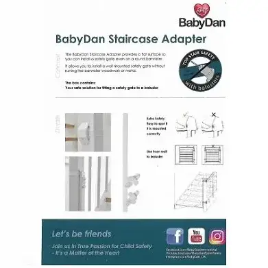 קיט חיבור למעקה לשער בטיחות BABYDAN - Image 4